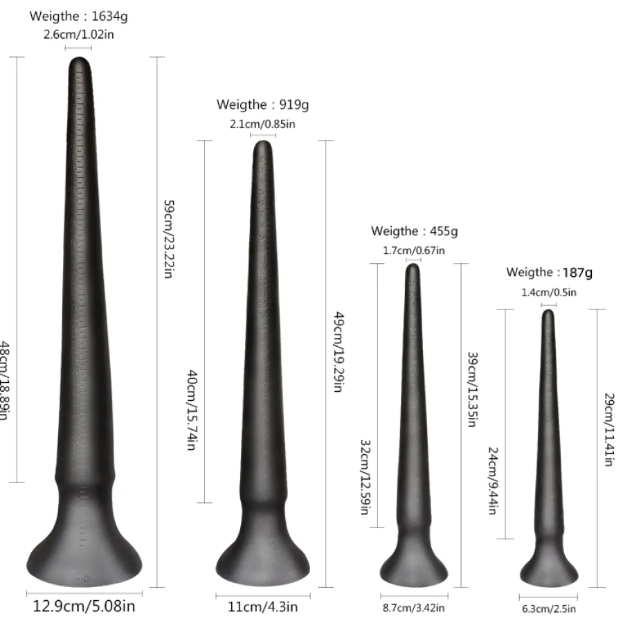 marielove Anal Dildo|Dildo Für Männer|30 - 60cm Dildo Black One