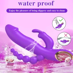 marielove Rabbit Vibrator|Stossvibrator|20cm Rabbit Vibrator 3in1 Stimulation