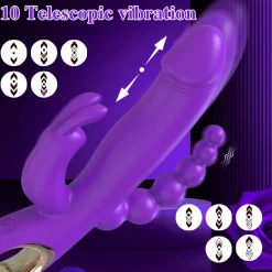 marielove Rabbit Vibrator|Stossvibrator|20cm Rabbit Vibrator 3in1 Stimulation