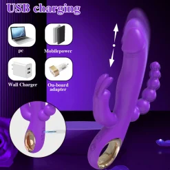 marielove Rabbit Vibrator|Stossvibrator|20cm Rabbit Vibrator 3in1 Stimulation