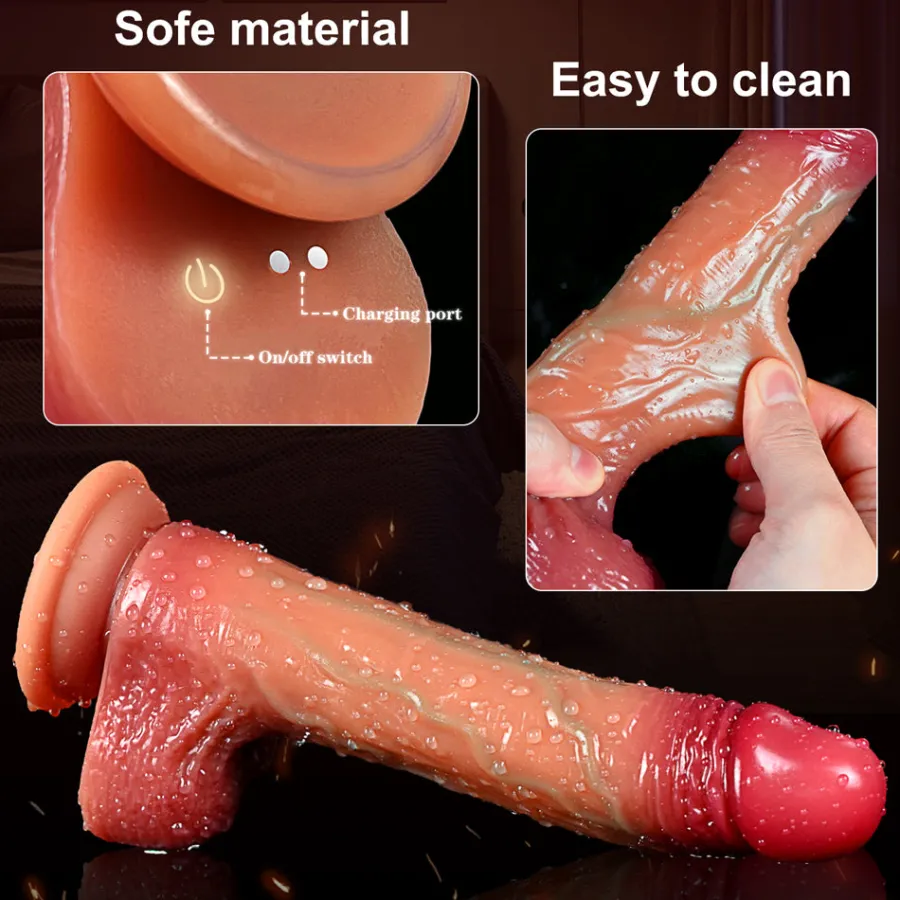 marielove Anal Dildo|Saugnapfdildo|Dildo Vibrator mit Heiz-, Stoß-, Rotationsfunktion & App