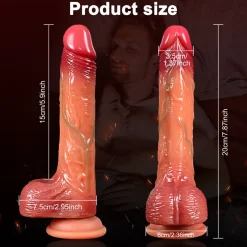 marielove Anal Dildo|Saugnapfdildo|Dildo Vibrator mit Heiz-, Stoß-, Rotationsfunktion & App