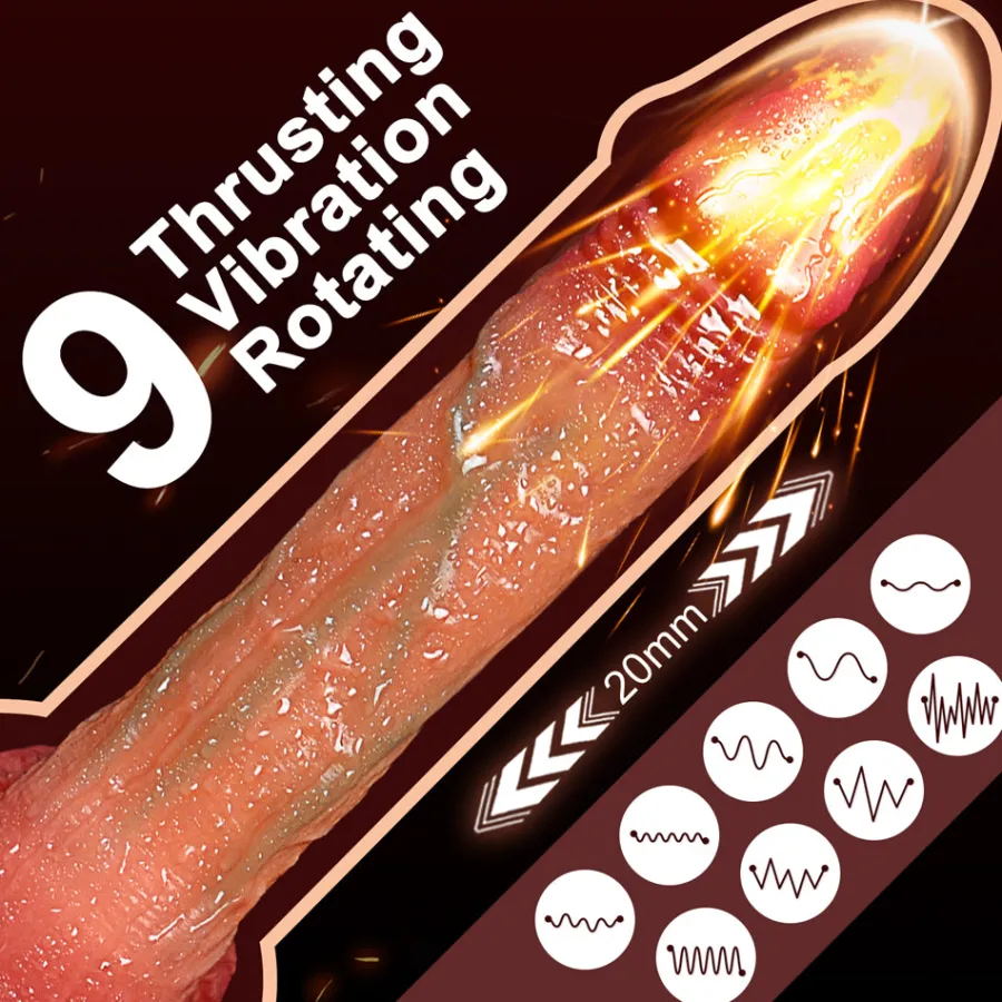 marielove Anal Dildo|Saugnapfdildo|Dildo Vibrator mit Heiz-, Stoß-, Rotationsfunktion & App
