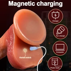 marielove Anal Dildo|Saugnapfdildo|Dildo Vibrator mit Heiz-, Stoß-, Rotationsfunktion & App