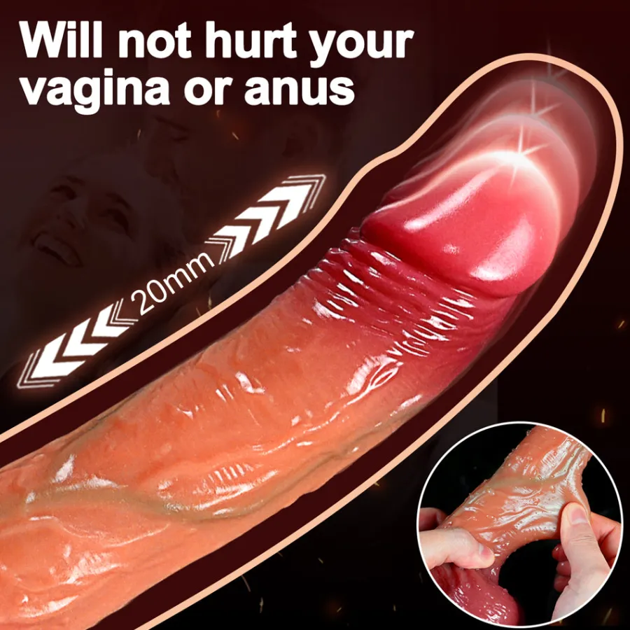 marielove Anal Dildo|Saugnapfdildo|Dildo Vibrator mit Heiz-, Stoß-, Rotationsfunktion & App
