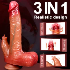 marielove Anal Dildo|Saugnapfdildo|Dildo Vibrator mit Heiz-, Stoß-, Rotationsfunktion & App