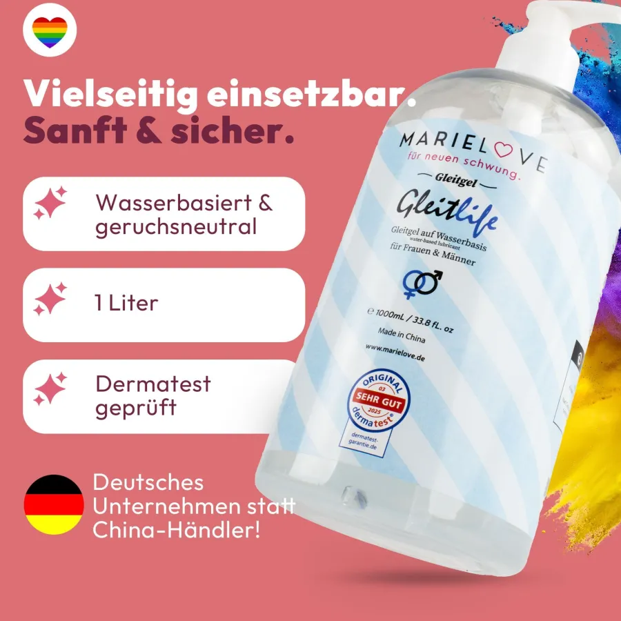 marielove Zubehör Für Dolls|Gleitgel|Gleitgel auf Wasserbasis 1000ml geschmackslos