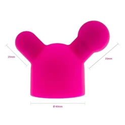 marielove Massagestab Aufsätze|Doppelvibrator|Magic Wand Aufsatz Maus 40mm