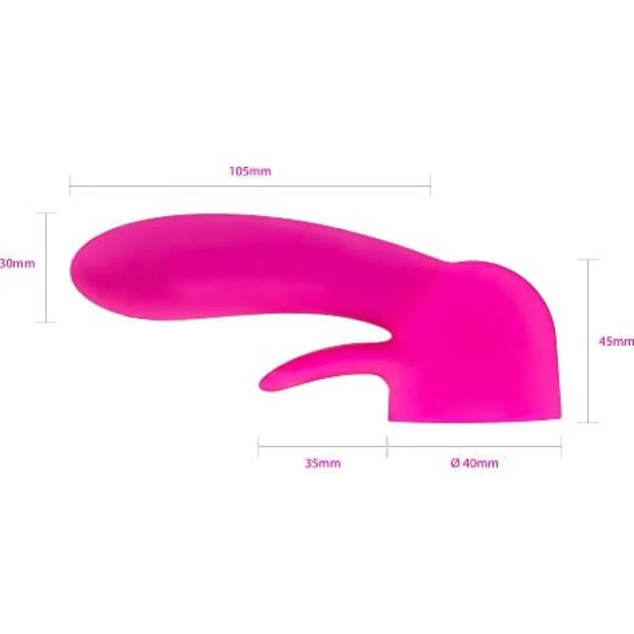 marielove Massagestab Aufsätze|Doppelvibrator|Magic Wand Aufsatz Pelikan 40mm