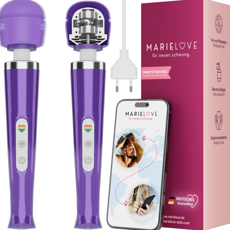marielove Massagestäbe|Magic Wand Vibrator|Magic Wand Vibrator Magic Wand Netz Lila