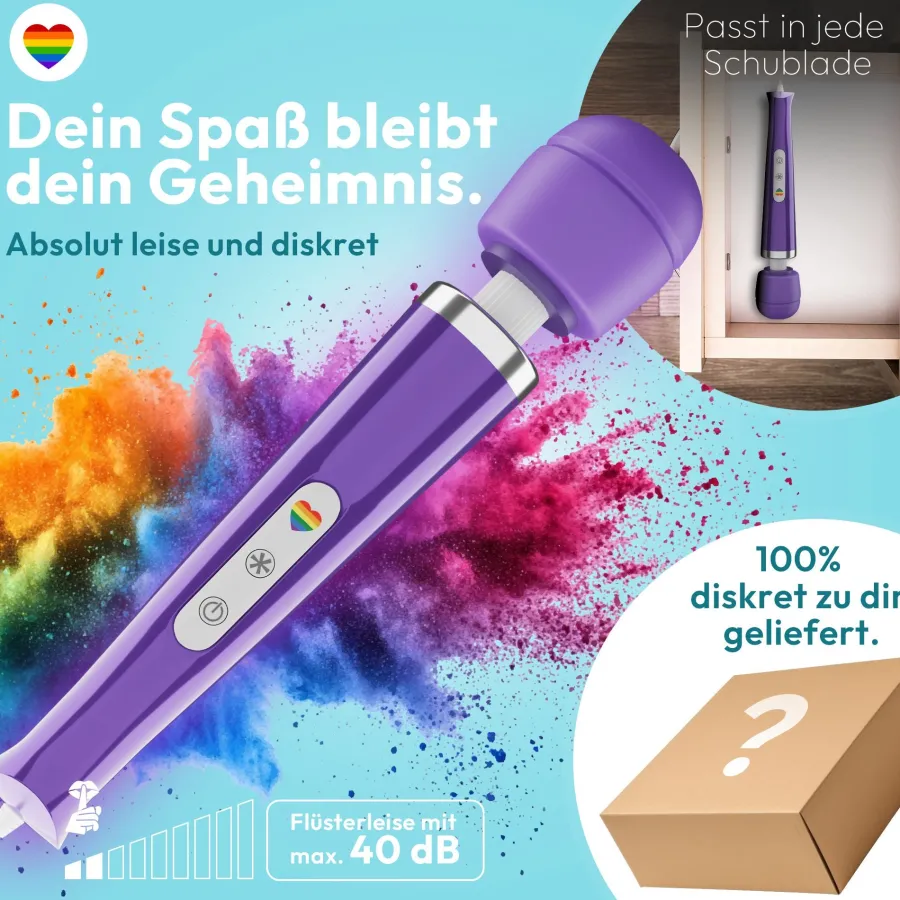 marielove Massagestäbe|Magic Wand Vibrator|Magic Wand Vibrator Magic Wand Netz Lila
