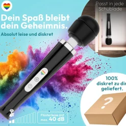 marielove Massagestäbe|Magic Wand Vibrator|Magic Wand Vibrator Magic Wand Akku Schwarz