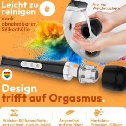 marielove Massagestäbe|Magic Wand Vibrator|Magic Wand Vibrator Magic Wand Akku Schwarz