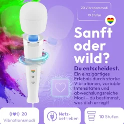 marielove Massagestäbe|Magic Wand Vibrator|Magic Wand Vibrator Magic Wand Netz Weiß