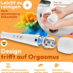marielove Massagestäbe|Magic Wand Vibrator|Magic Wand Vibrator Magic Wand Netz Weiß