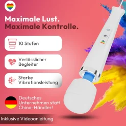 marielove Massagestäbe|Magic Wand Vibrator|Magic Wand Vibrator Magic Wand Netz Weiß