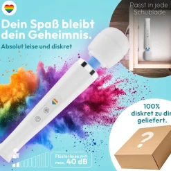 marielove Massagestäbe|Magic Wand Vibrator|Magic Wand Vibrator Magic Wand Akku Weiß