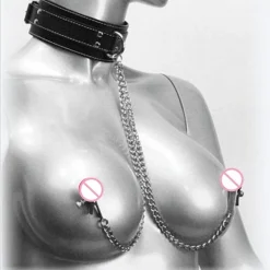 marielove Bdsm Halsband|Nippel Klemmen|Nippelklemmen Nippelklemme mit Halsband