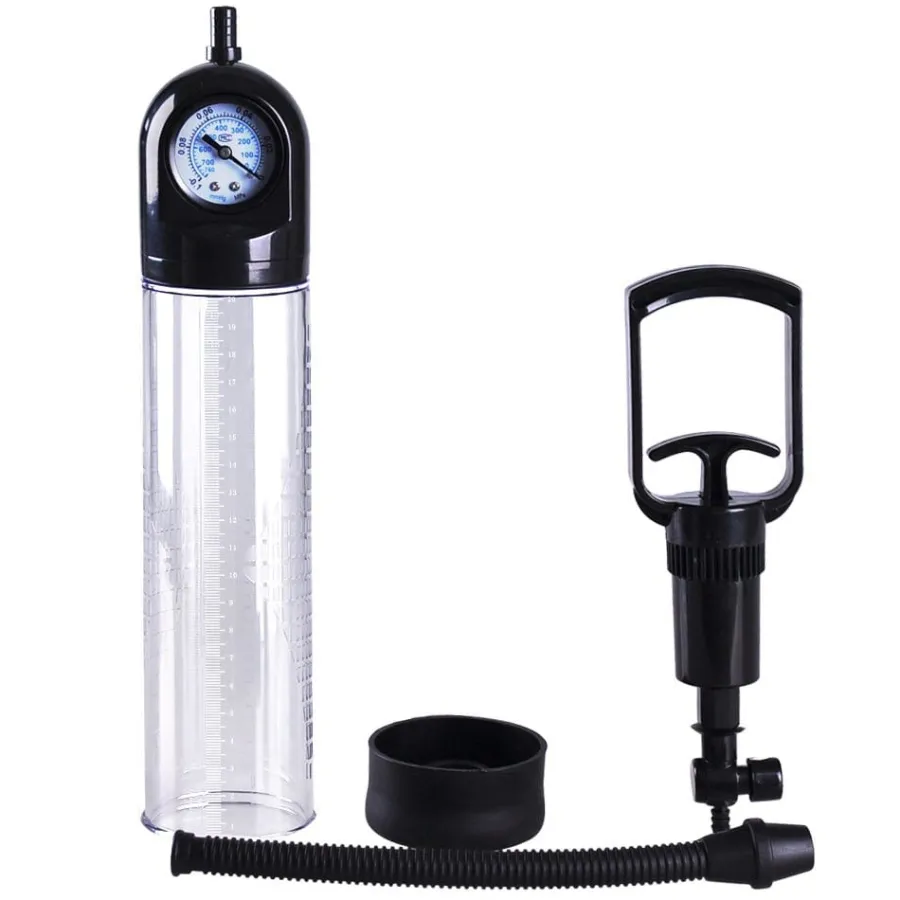marielove Penispumpe|Penis Pumpe mit Zuggriff und Manometer
