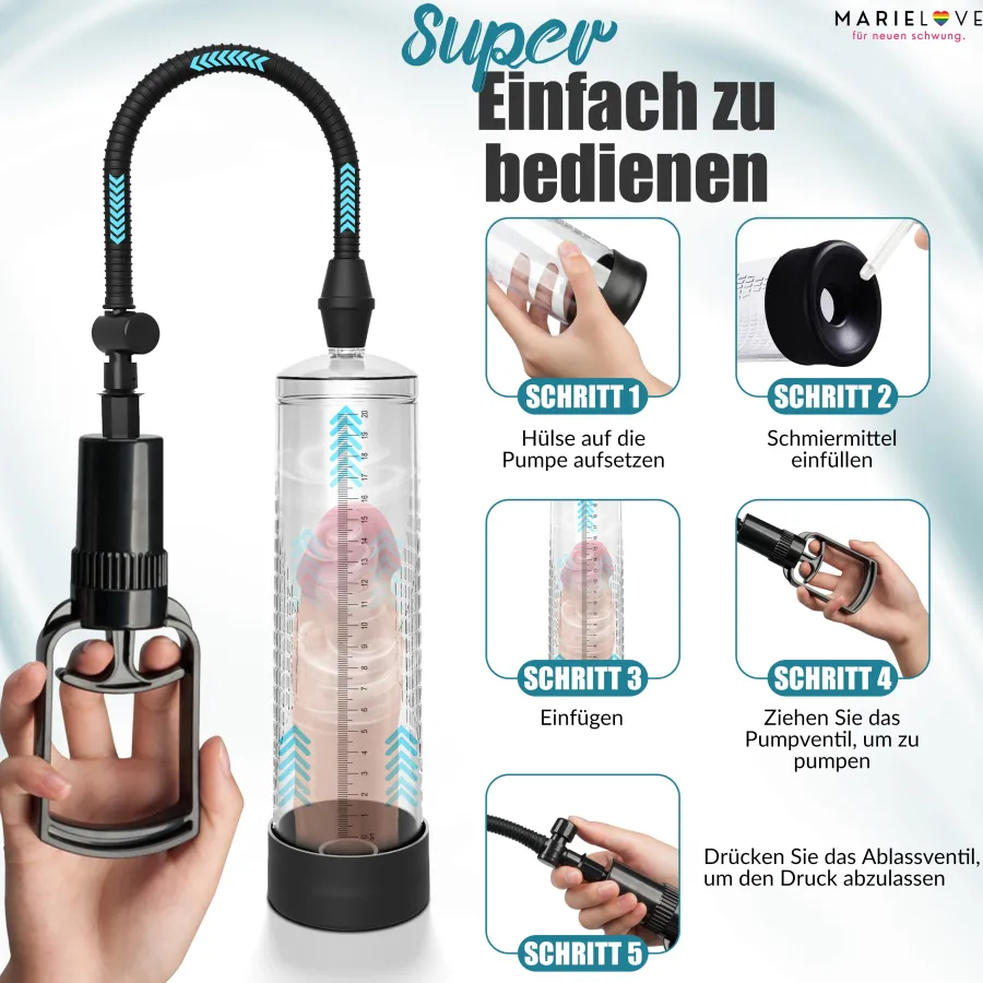 marielove Penispumpe|Penis Pumpe mit Zugriff