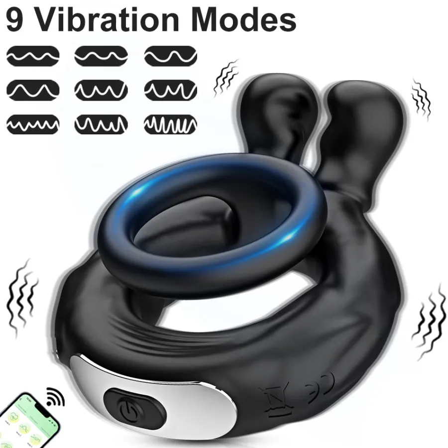 marielove Sexspielzeug Mit App Steuerung|Penisring|Penisring Bunny mit App
