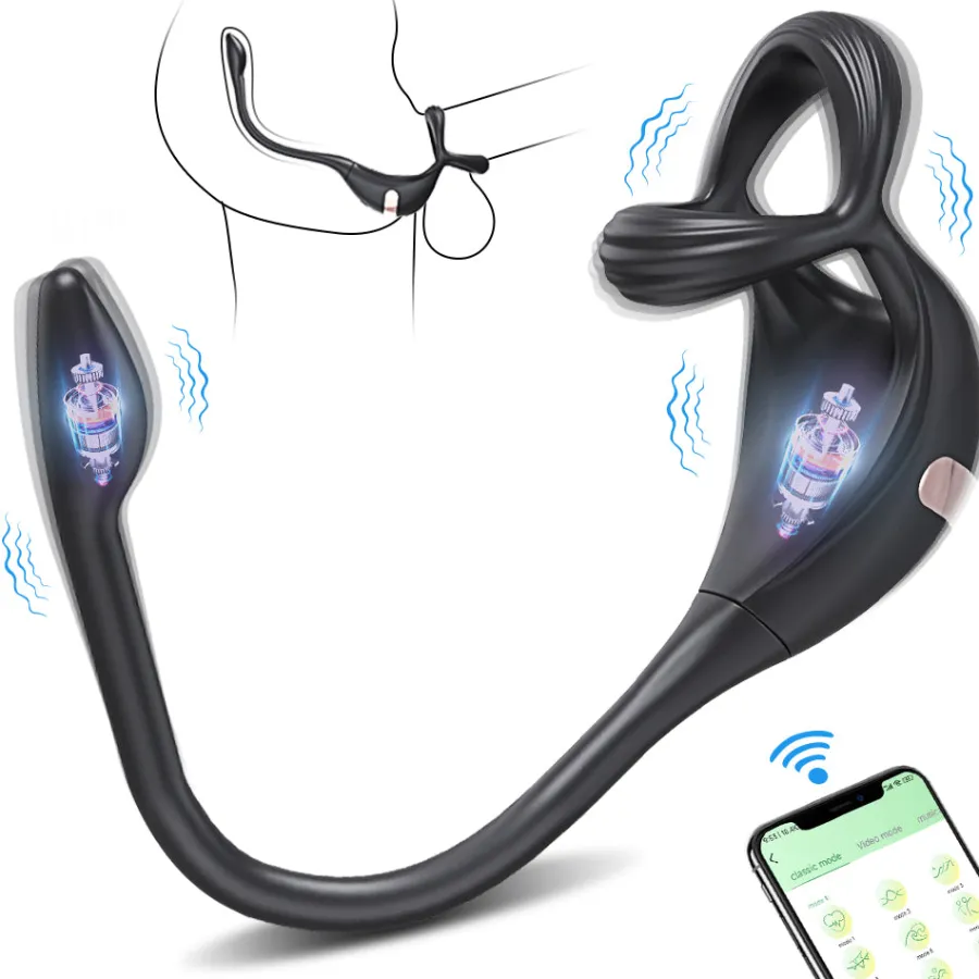 marielove Sexspielzeug Mit App Steuerung|Penisring|Penisring mit Plug und App