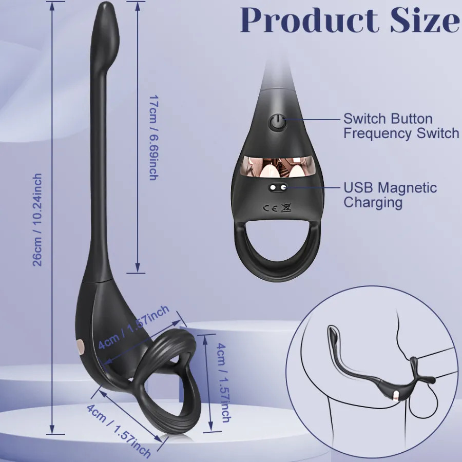 marielove Sexspielzeug Mit App Steuerung|Penisring|Penisring mit Plug und App