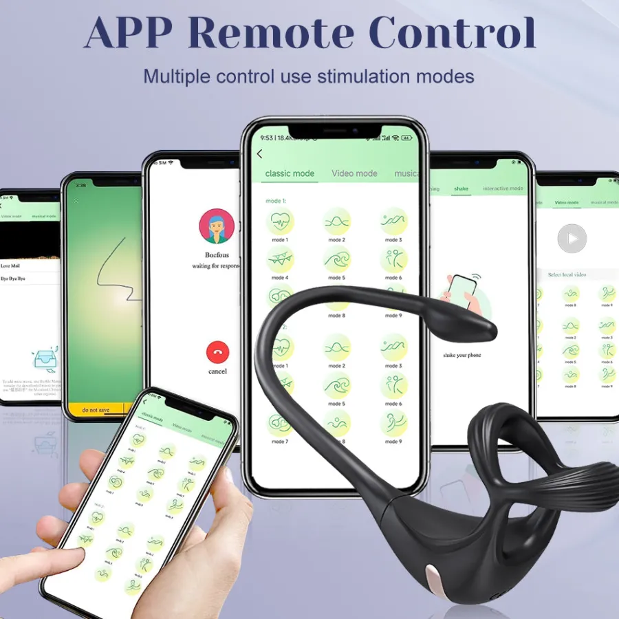 marielove Sexspielzeug Mit App Steuerung|Penisring|Penisring mit Plug und App