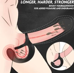 marielove Penisring|Hodenvibrator|Penisring Penis-Hoden-Ring mit Perineum Vibrator