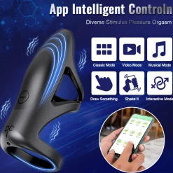 marielove Sexspielzeug Mit App Steuerung|Penisring|Penisring Rocket mit App