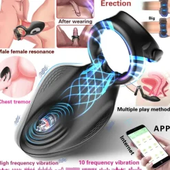 marielove Penisring|Sexspielzeug Mit App Steuerung|Penisring Zunge mit App