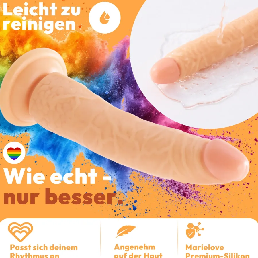 marielove Saugnapfdildo|Saugnapfdildo 21cm Dildo mit Saugnapf