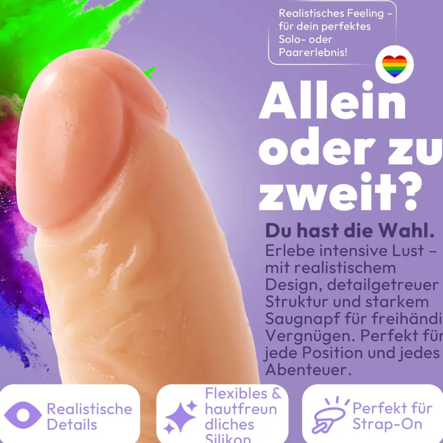 marielove Saugnapfdildo|Saugnapfdildo 21cm Dildo mit Saugnapf