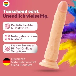 marielove Saugnapfdildo|Saugnapfdildo 21cm Dildo mit Saugnapf