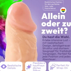 marielove Realistischer Dildo|Saugnapfdildo|Saugnapfdildo Dildo Paul 24cm