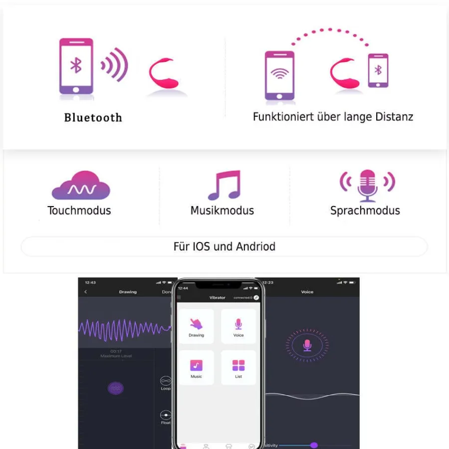 marielove Vibro Ei|Sexspielzeug Mit App Steuerung|Vibro Ei Vibro Ei mit App