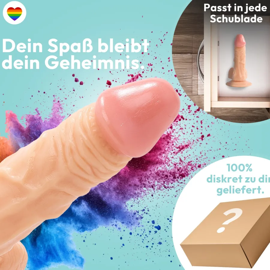 marielove Anal Dildo|Dildo Für Männer|185mm Dildo no Vibrator Sex Toy Saugnapf Penis Anal PVC 3D Adern Hoden