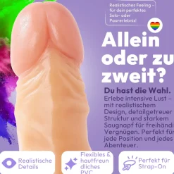 marielove Anal Dildo|Dildo Für Männer|255mm Dildo no Vibrator Sex Toy Saugnapf Penis Anal PVC 3D Adern Schaft