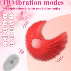 marielove Xxl Vibrator|Paarvibrator|Nippel Vibrator Brustwarzen Stimulator Wasserdicht USB GM-537 Rot