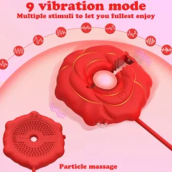 marielove G-Punkt Vibrator|Xxl Vibrator|Nippel Vibrator Brustwarzen Stimulator Wasserdicht USB GM-519 Rot