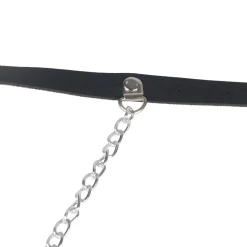 marielove Accessoires|PU Leder Bondage Harness Slip mit Kette SM Panty Strap verstellbar