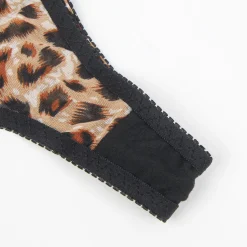 marielove Bikini Sets|Sexy Leopard Print Bondage Bra Set – High-Quality Lingerie, Adjustable & Bold