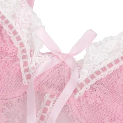 marielove Nachtwäsche|exy Pinke Rüchen-Nachtkeid – pitze & trape, verführeriche ingerie