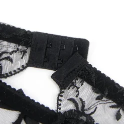 marielove Strumpfhalter Sets|exy chwarze Garter Panty au pitzen-tickerei, 95% Poyeter, 5% pandex, verführerich