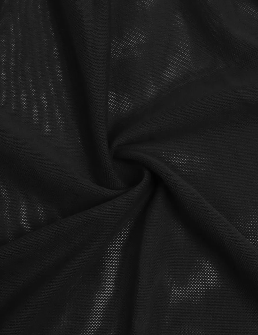 marielove Nachtwäsche|exy chwarze Nachtkeid – pitzen-eh, Puh-Up & Kreuzträger, verführeriche ingerie