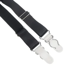 marielove Strumpfhalter Sets|Sexy Schwarze Spitzen-Garter-Panty mit Metall-Clips, 88% Nylon, 12% Spandex, verstellbar