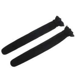 marielove Strümpfe|Sexy Schwarze Spitzenstrümpfe mit vertikaler Linie & Silikonband, 88% Nylon, 12% Spandex