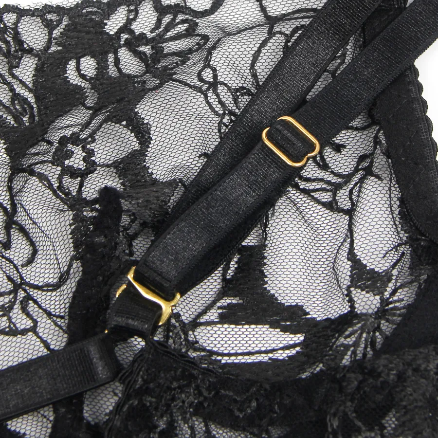 marielove Bikini Sets|exy chwarze pitzen-ingerie et – BH, ip & trape, verführeriche Deou