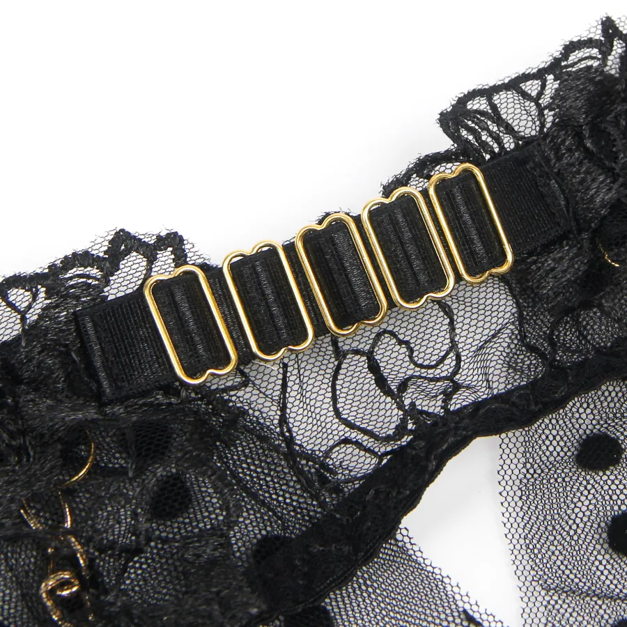 marielove Bikini Sets|exy chwarze pitzen-ingerie et – BH, ip & trape, verführeriche Deou