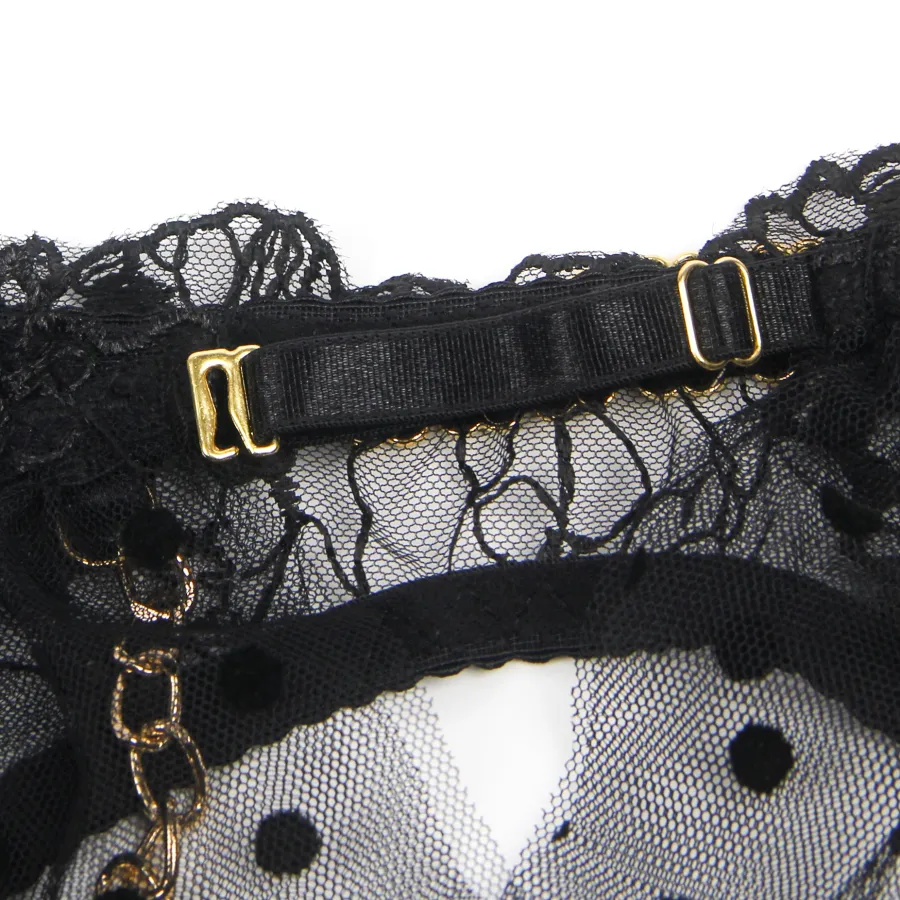 marielove Bikini Sets|exy chwarze pitzen-ingerie et – BH, ip & trape, verführeriche Deou